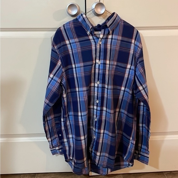 Saddlebred Men’s Plaid Buttondown Size M - Picture 1 of 5